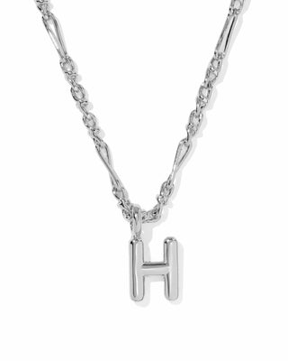 Kendra Scott Jewelry - Necklaces Bubble Letter H Silver Short Pendant