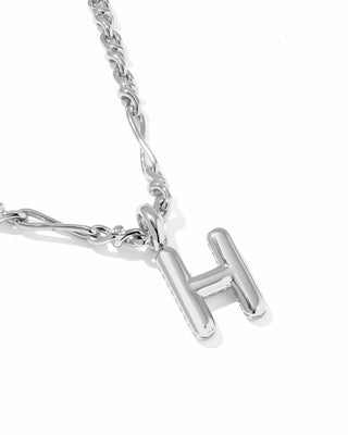Kendra Scott Jewelry - Necklaces Bubble Letter H Silver Short Pendant