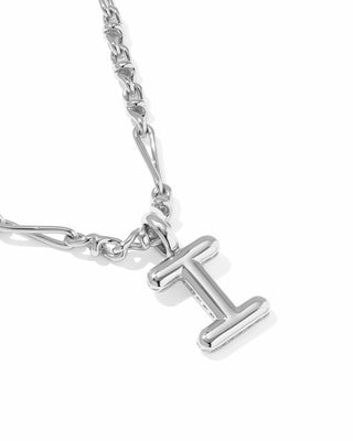 Kendra Scott Jewelry - Necklaces Bubble Letter I Silver Short Pendant