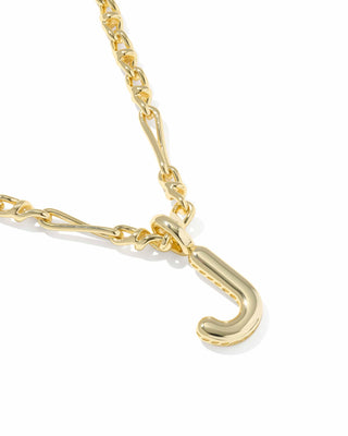 Kendra Scott Jewelry - Necklaces Bubble Letter J Gold Short Pendant