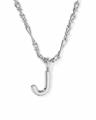 Kendra Scott Jewelry - Necklaces Bubble Letter J Silver Short Pendant