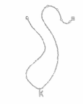 Kendra Scott Jewelry - Necklaces Bubble Letter K Silver Short Pendant