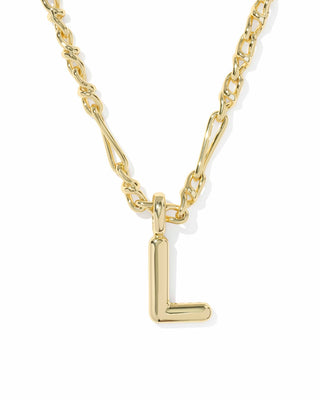 Kendra Scott Jewelry - Necklaces Bubble Letter L Gold Short Pendant