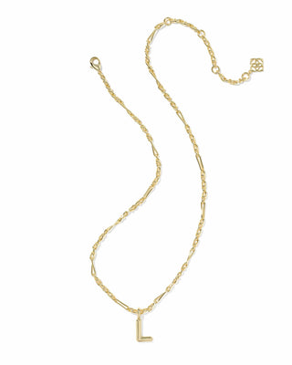 Kendra Scott Jewelry - Necklaces Bubble Letter L Gold Short Pendant