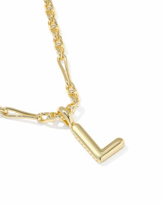 Kendra Scott Jewelry - Necklaces Bubble Letter L Gold Short Pendant