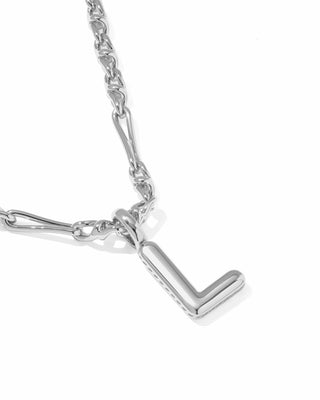 Kendra Scott Jewelry - Necklaces Bubble Letter L Silver Short Pendant