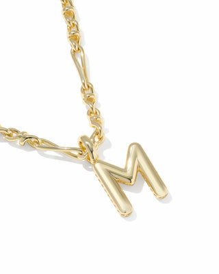 Kendra Scott Jewelry - Necklaces Bubble Letter M Gold Short Pendant