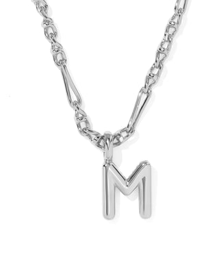 Kendra Scott Jewelry - Necklaces Bubble Letter M Silver Short Pendant