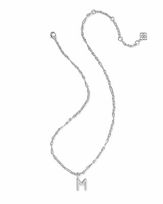 Kendra Scott Jewelry - Necklaces Bubble Letter M Silver Short Pendant
