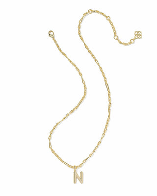 Kendra Scott Jewelry - Necklaces Bubble Letter N Gold Short Pendant