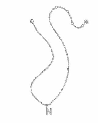 Kendra Scott Jewelry - Necklaces Bubble Letter N Silver Short Pendant