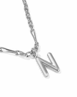 Kendra Scott Jewelry - Necklaces Bubble Letter N Silver Short Pendant