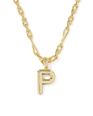 Kendra Scott Jewelry - Necklaces Bubble Letter P Gold Short Pendant