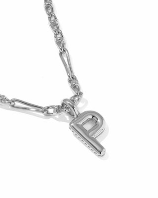 Kendra Scott Jewelry - Necklaces Bubble Letter P Silver Short Pendant