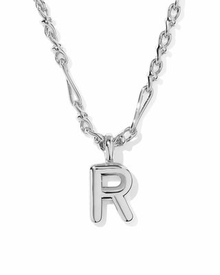 Kendra Scott Jewelry - Necklaces Bubble Letter R Silver Short Pendant
