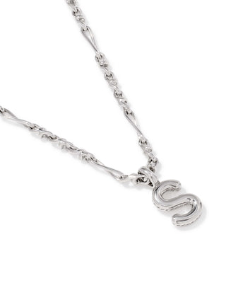 Kendra Scott Jewelry - Necklaces Bubble Letter S Silver Short Pendant