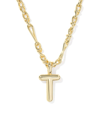 Kendra Scott Jewelry - Necklaces Bubble Letter T Gold Short Pendant