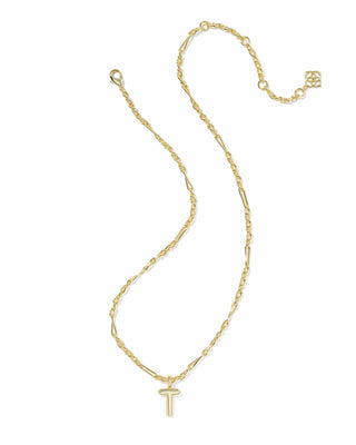 Kendra Scott Jewelry - Necklaces Bubble Letter T Gold Short Pendant