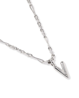 Kendra Scott Jewelry - Necklaces Bubble Letter V Silver Short Pendant