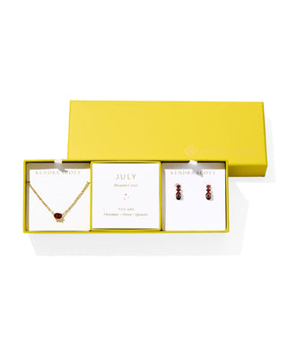 Kendra Scott Jewelry - Necklaces Cailin Birthstone Gift Set Gold  Burgundy