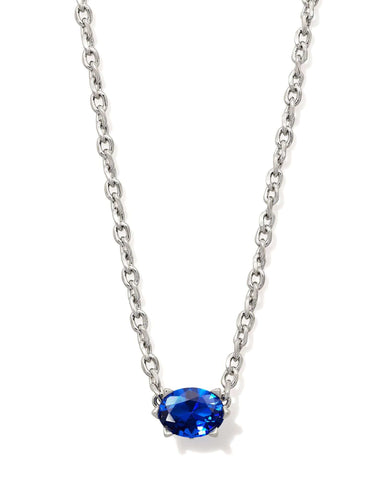 Kendra Scott Jewelry - Necklaces Cailin Blue Crystal Pendant Necklace Silver