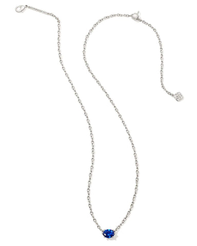 Kendra Scott Jewelry - Necklaces Cailin Blue Crystal Pendant Necklace Silver
