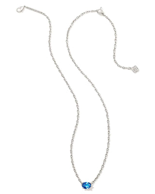 Kendra Scott Jewelry - Necklaces Cailin Blue Violet Crystal Pendant Necklace Silver