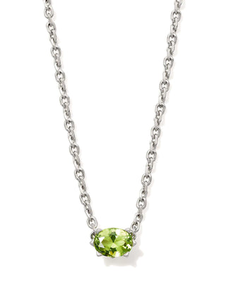 Kendra Scott Jewelry - Necklaces Cailin Peridot Crystal Pendant Necklace Silver