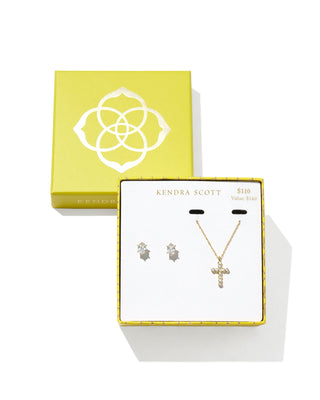 Kendra Scott Jewelry - Necklaces Cross Crystal and Cailin Crystal Gold Gift Set