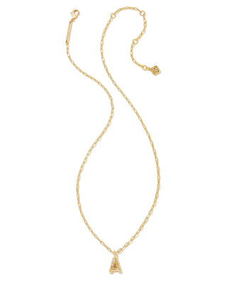 Kendra Scott Jewelry - Necklaces Crystal Letter Pendant Necklace Gold