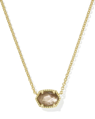 Kendra Scott Jewelry - Necklaces Daphne Gold Frame Short Pendant Necklace Taupe MOP