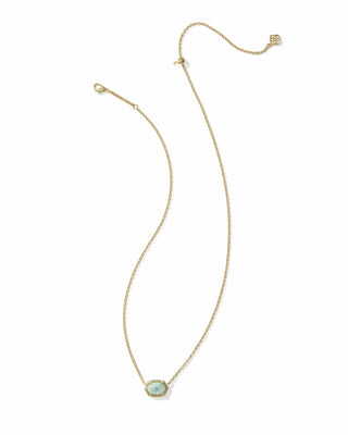 Kendra Scott Jewelry - Necklaces Daphne Gold Frame Short Pendant Necklace Teal Amazonite