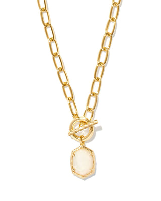 Kendra Scott Jewelry - Necklaces Daphne Gold Link and Chain Necklace Ivory MOP