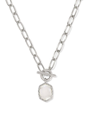 Kendra Scott Jewelry - Necklaces Daphne Silver Link and Chain Necklace Ivory MOP