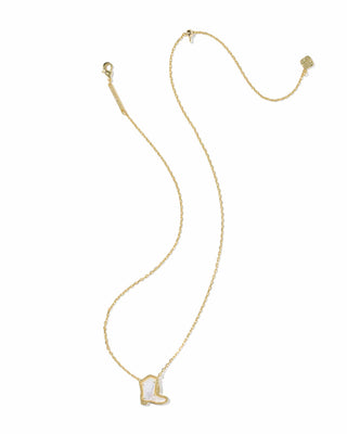 Kendra Scott Jewelry - Necklaces Drill Team Boot Gold Short Pendant