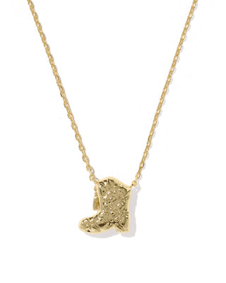 Kendra Scott Jewelry - Necklaces Drill Team Boot Gold Short Pendant