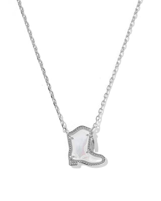 Kendra Scott Jewelry - Necklaces Drill Team Boot Silver Short Pendant