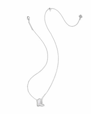 Kendra Scott Jewelry - Necklaces Drill Team Boot Silver Short Pendant