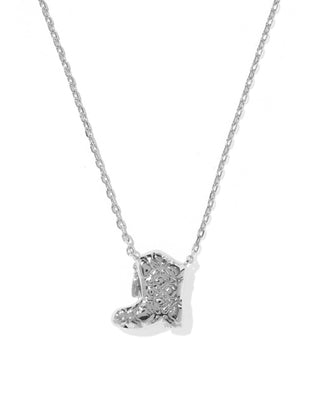 Kendra Scott Jewelry - Necklaces Drill Team Boot Silver Short Pendant