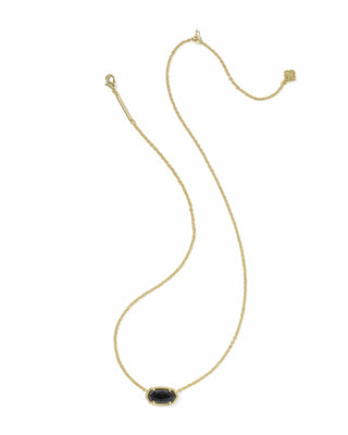 Kendra Scott Jewelry - Necklaces Elisa Gold Boo Short Pendant Black Granite
