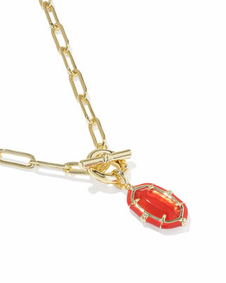 Kendra Scott Jewelry - Necklaces Elisa Gold Enamel Link & Chain Necklace Red