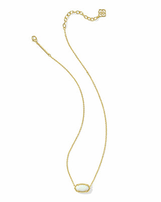 Kendra Scott Jewelry - Necklaces Elisa Gold Necklace Light Yellow Kyocera Opal
