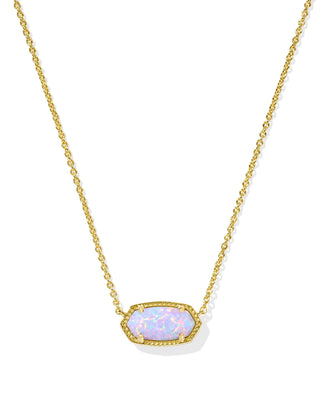 Kendra Scott Jewelry - Necklaces Elisa Gold Necklace Lilac Kyocera Opal