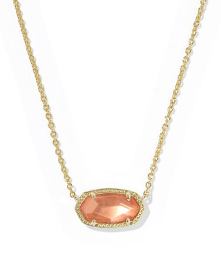 Kendra Scott Jewelry - Necklaces Elisa Gold Pendant Necklace Burnt Orange MOP