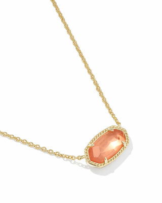Kendra Scott Jewelry - Necklaces Elisa Gold Pendant Necklace Burnt Orange MOP