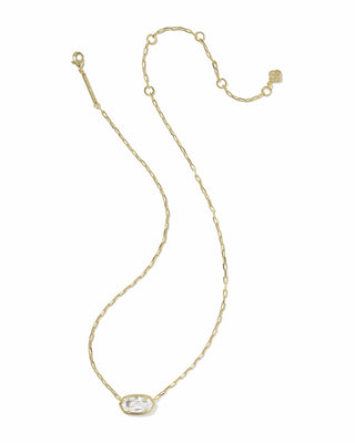 Kendra Scott Jewelry - Necklaces Elisa Luxe Gold Short Pendant Necklace White CZ