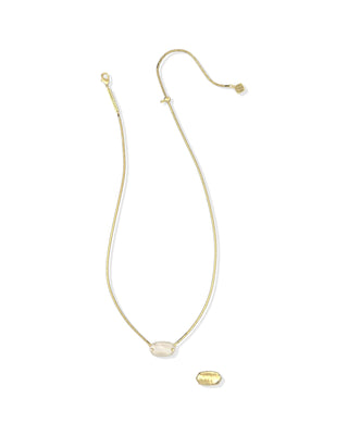Kendra Scott Jewelry - Necklaces Elisa Riveted Gold Short Pendant Ivory MOP