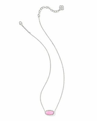 Kendra Scott Jewelry - Necklaces Elisa Silver Short Pendant Necklace Carnation Kyocera Opal