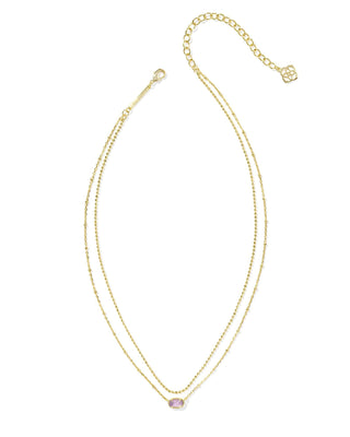 Kendra Scott Jewelry - Necklaces Emilie Gold Multi Strand Necklace Purple Amethyst