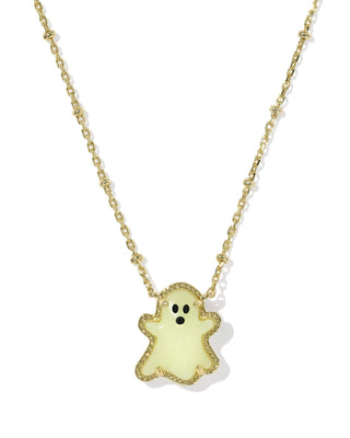 Kendra Scott Jewelry - Necklaces Ghost Gold Short Pendant Necklace White Glow in the Dark
